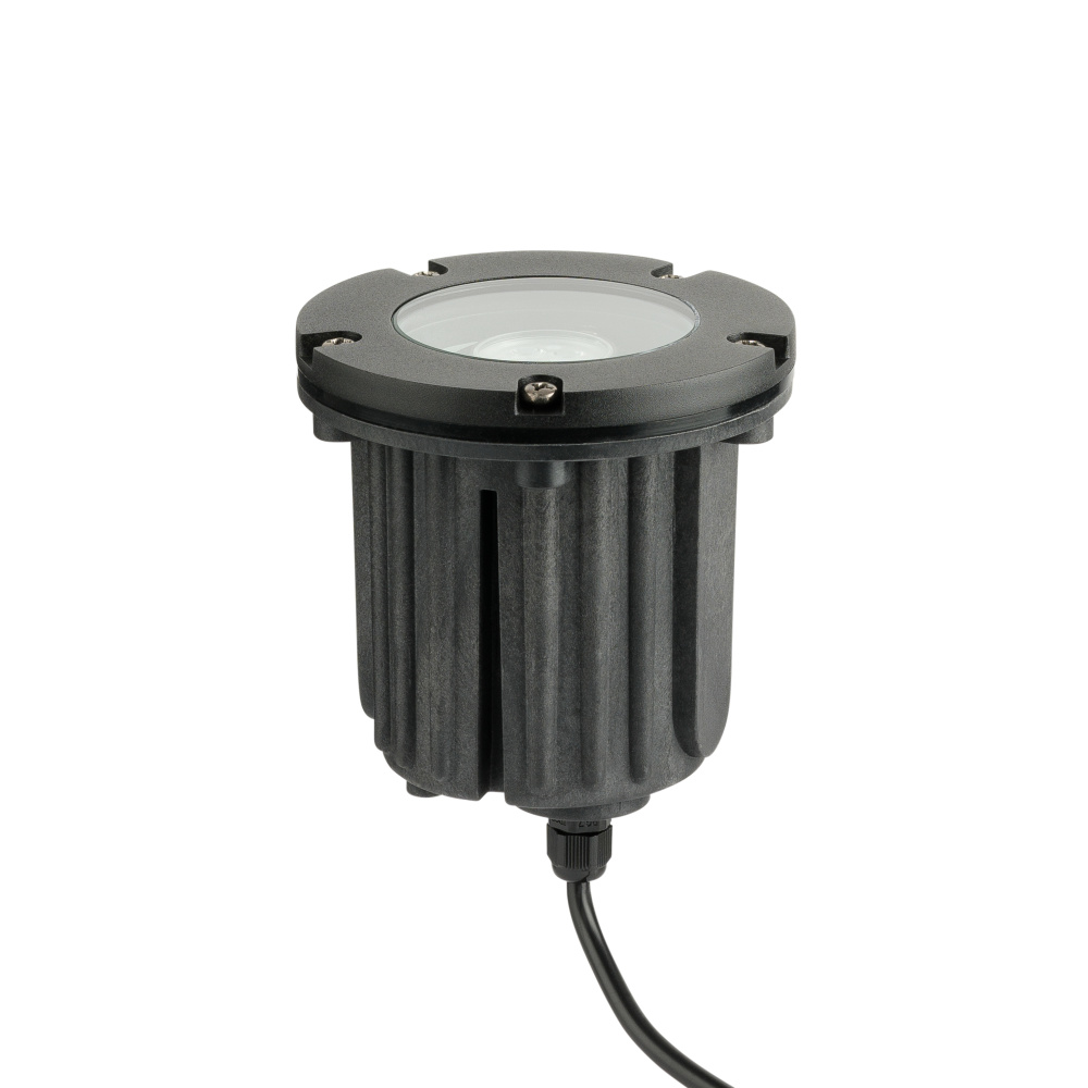 In-Ground MR16 with Black Brass Trim 12V Drop-In Fixture