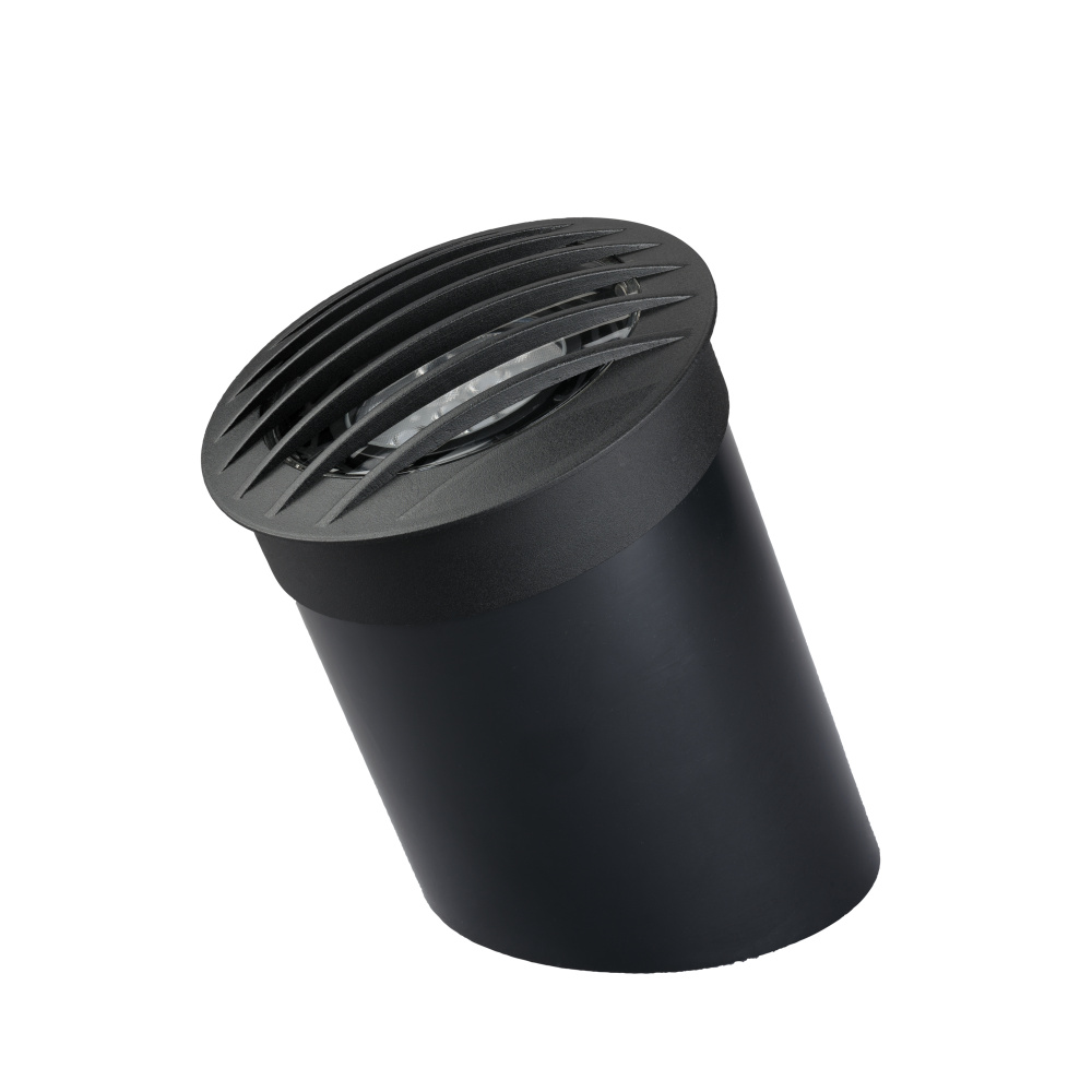 Well Light with Brass Rock Guard Par36 (Drop-in) in Black Brass