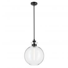 Kichler 52779BKCLR - Laria 15 Inch 1 Light Pendant with Clear Glass in Black