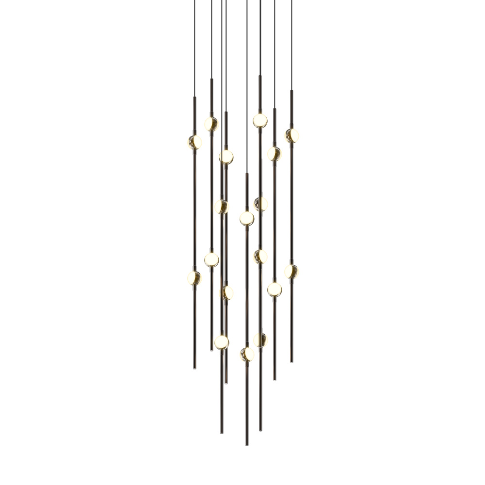 Aries 12" Round LED Pendant (2200K) w/20' Cords