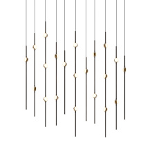 Sonneman 2016.33W-22-J20 - Aries 36" Rectangle LED Pendant (2200K) w/20' Cords