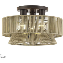 Livex Lighting 53166-92 - 3 Light English Bronze Large Semi-Flush