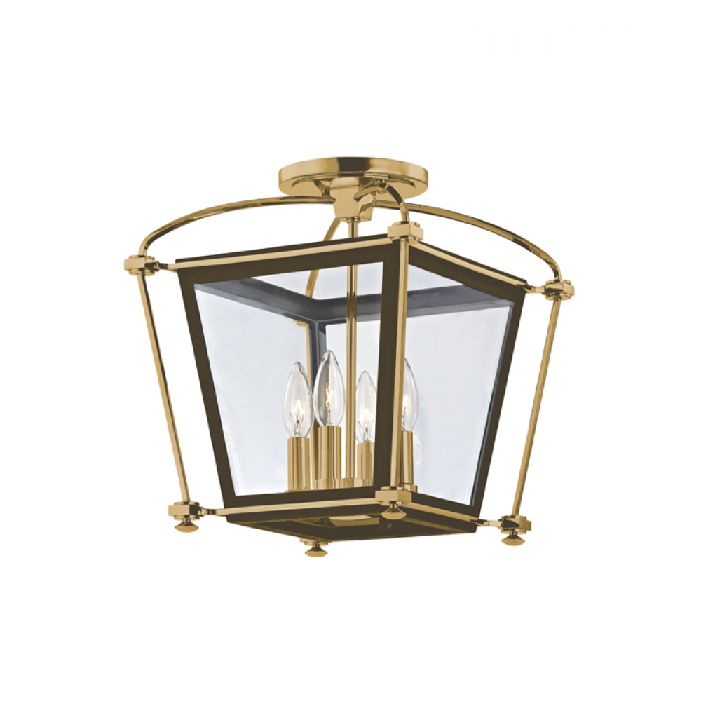 4 LIGHT SEMI FLUSH