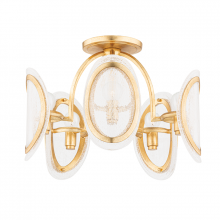 Hudson Valley Orange 1520-VGL - Danes Semi Flush