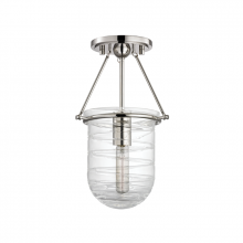 Hudson Valley Orange 200-PN - 1 LIGHT SEMI FLUSH