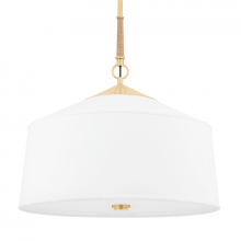 Hudson Valley Orange 5223-AGB - White Plains Pendant