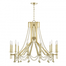 Hudson Valley Orange 5236-AGB - 12 LIGHT CHANDELIER