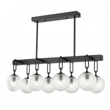 Hudson Valley Orange 7108-OB - 8 LIGHT ISLAND LIGHT