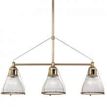 Hudson Valley Orange 7313-AGB - 3 LIGHT ISLAND