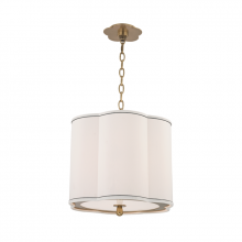 Hudson Valley Orange 7915-AGB - 3 LIGHT PENDANT