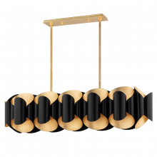 Hudson Valley Orange 8546-GL/BK - 12 LIGHT ISLAND LIGHT