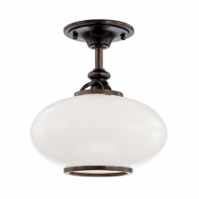Hudson Valley Orange 9812F-OB - 1 LIGHT SEMI FLUSH