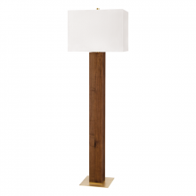 Hudson Valley Orange L1477-AGB - 1 LIGHT FLOOR LAMP W/ LIGHT WALNUT