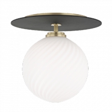 Mitzi Orange H200501L-AGB/BK - Ellis Semi Flush