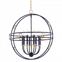 Mitzi Orange H236708-GL/NVY - 8 LIGHT LARGE PENDANT