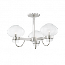 Mitzi Orange H408603-PN - 3 LIGHT SEMI FLUSH