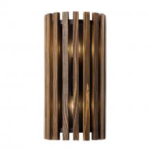 Varaluz 387W02MBW - Suratto 2-Lt Sconce - Matte Black/Medium Walnut
