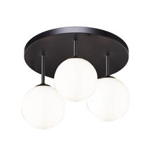Artcraft AC6653BK - Comet 3 Light Semi Flushmount
