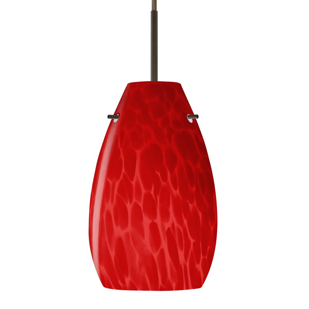 Besa Pera 9 Pendant Bronze Red Cloud 1x100W Medium Base