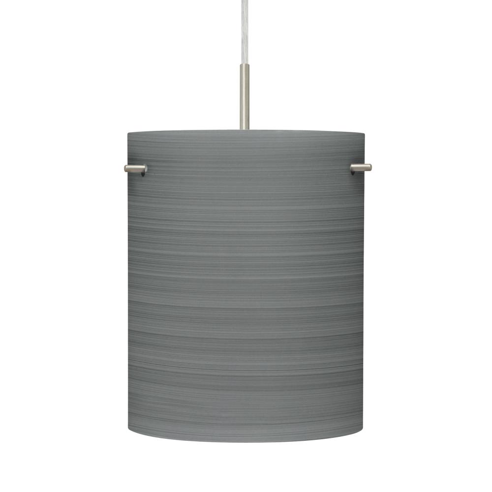 Besa Pendant Tamburo 8 Satin Nickel Titan 1x100W Medium Base