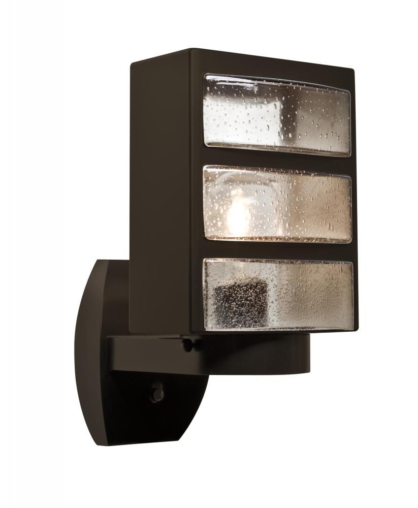 Costaluz, 3513 Series Wall Sconce, Bronze/Smoke Bubble, Finish, 1x75W Medium Base