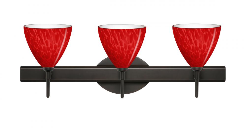 Besa Wall Mia Bronze Red Cloud 3x40W G9