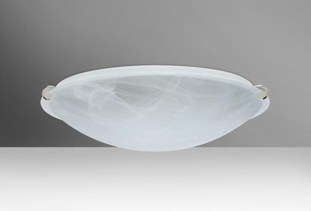 Besa Ceiling Trio 16 Polished Nickel Marble 1x150W T5