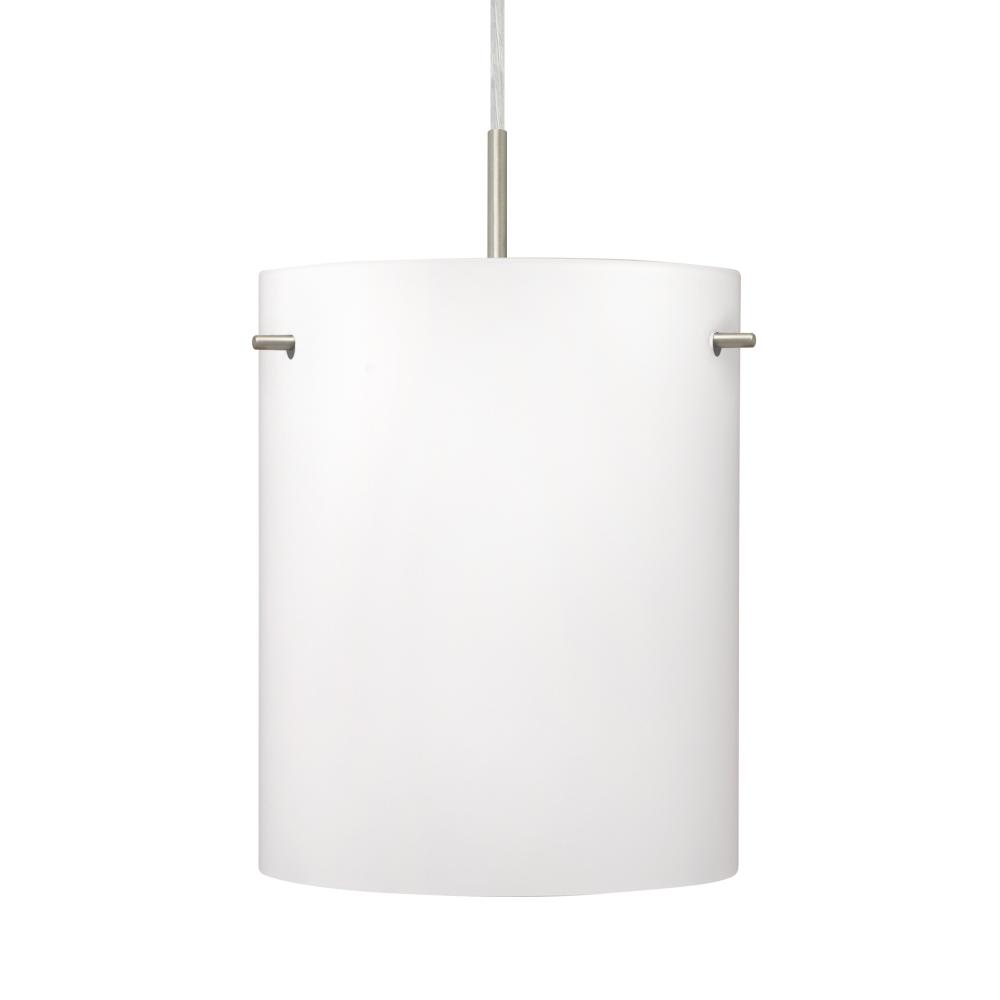 Besa Pendant for Multiport Canopy Tamburo 8 Satin Nickel Opal Matte 1x100W Medium Base