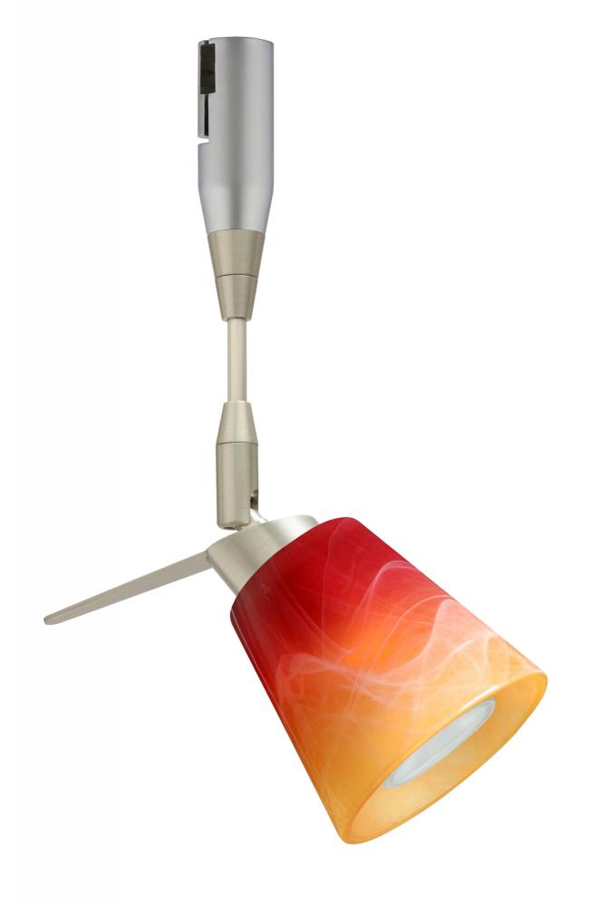 Besa Spotlight With 18" Stem Canto 3 Satin Nickel Solare 1x35W Bipin MR11