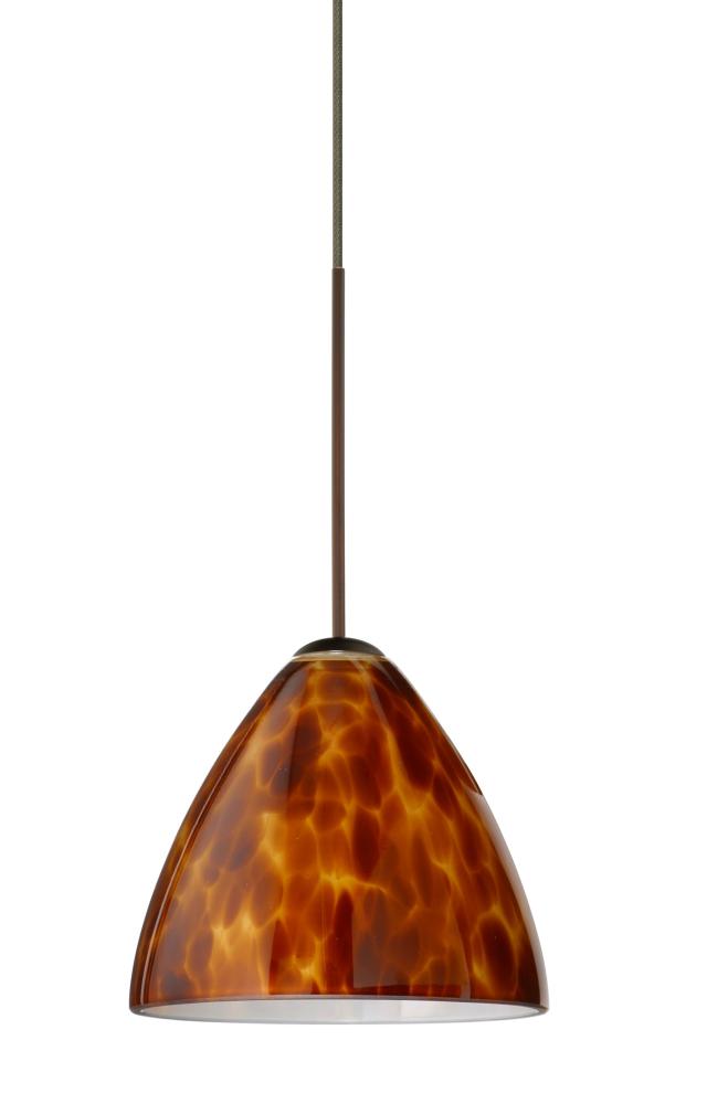 Besa Pendant Mia Bronze Amber Cloud 1x50W MAX GY6.35 Base