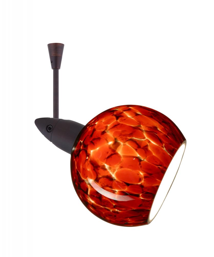 Besa Spotlight With 6" Stem Palla 3 Bronze Garnet 1x35W Bipin MR11