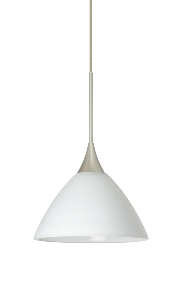 Besa Pendant For Multiport Canopy Domi Satin Nickel White 1x50W MAX GY6.35 Base