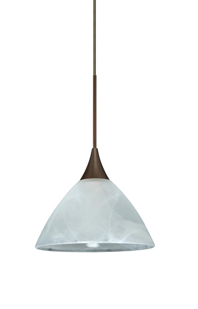 Besa Pendant For Multiport Canopy Domi Bronze Marble 1x3W LED
