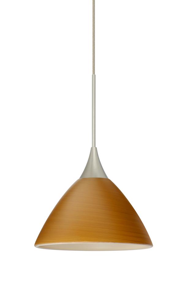 Besa Pendant For Multiport Canopy Domi Satin Nickel Oak 1x50W MAX GY6.35 Base
