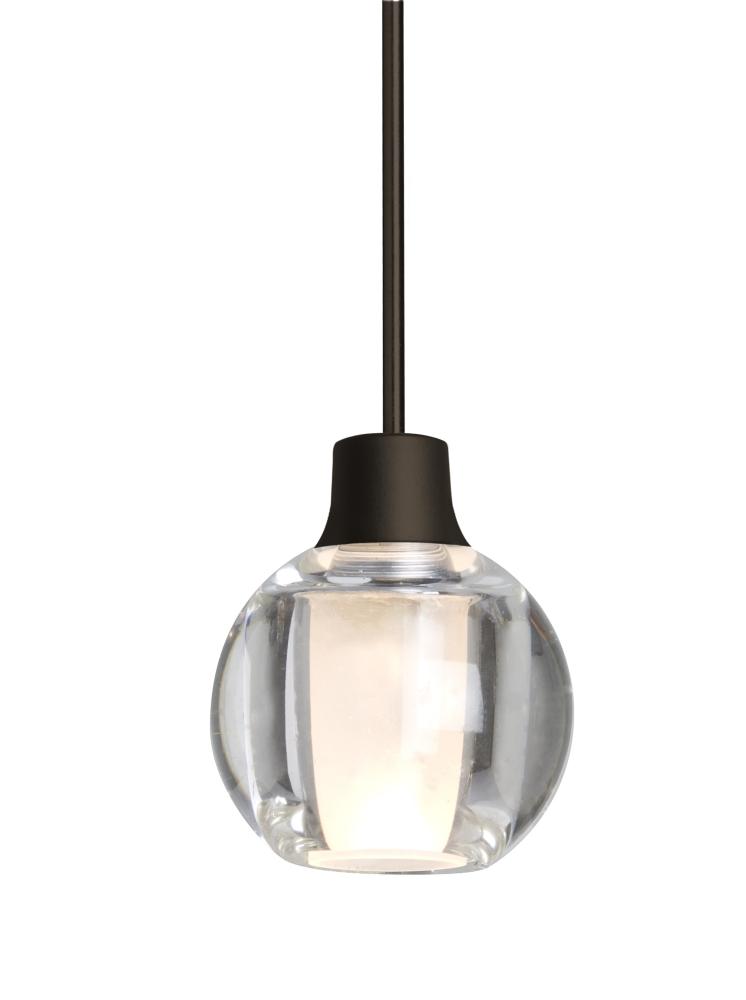 Besa, Boca 3 Cord Pendant For Multiport Canopies, Clear, Bronze Finish, 1x35W MAX GY6.35 Base
