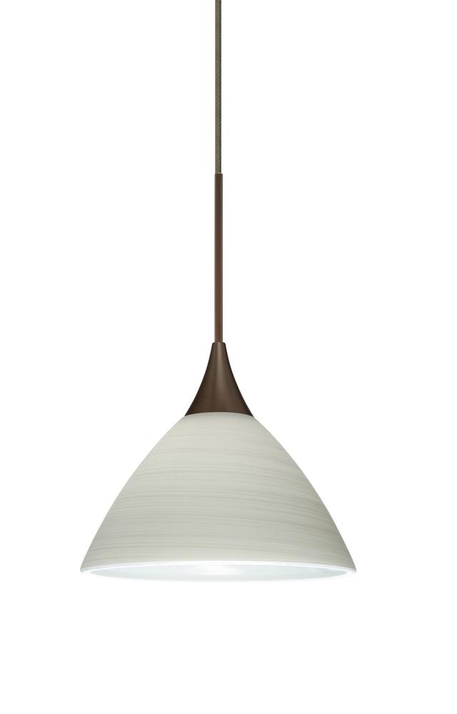 Besa Pendant Domi Bronze Chalk 1x50W MAX GY6.35 Base
