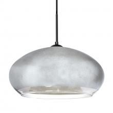 Besa Lighting 1JC-4345SF-BK - Besa Brio 14 Pendant Black Silver Foil 1x75W Medium Base