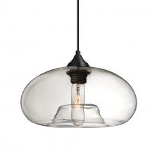 Besa Lighting 1JC-BANACL-BK - Besa Pendant Bana Black Clear 1x60W Medium Base