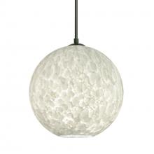 Besa Lighting 1JC-COCO819-BK - Besa Coco 8 Pendant, Carrera, Black Finish, 1x60W Medium Base
