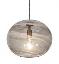 Besa Lighting 1JC-GENOSM-BR - Besa, Geno Cord Pendant, Vapor Smoke, Bronze Finish, 1x60W Medium Base