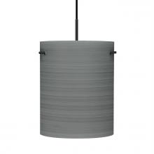 Besa Lighting 1JT-4006TN-BK - Besa Pendant Tamburo 8 Black Titan 1x100W Medium Base