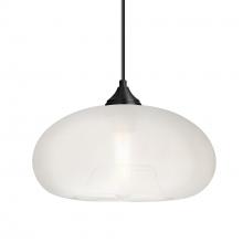 Besa Lighting 1JT-BANAFR-BK - Besa Pendant Bana Black Frost 1x60W Medium Base