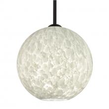 Besa Lighting 1TT-COCO1219-BK - Besa Coco 12 Stem Pendant, Carrera, Black Finish, 1x60W Medium Base