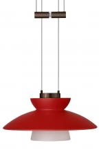 Besa Lighting 1XA-271831-BR - Besa Pendant Trilo 7 Bronze Red Matte 1x50W Halogen