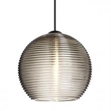 Besa Lighting 1XC-461502-BK - Besa Pendant Kristall 6, Black Finish, Smoke 1xMAX GY6.35 Base