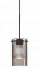 Besa Lighting 1XC-6524ES-LED-BR - Besa Pendant Scope 4 Bronze Smoke/Frost 1x5W LED MR16