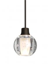 Besa Lighting 1XT-BOCA3BB-BR - Besa, Boca 3 Cord Pendant, Clear Bubble, Bronze Finish, 1x35W MAX GY6.35 Base