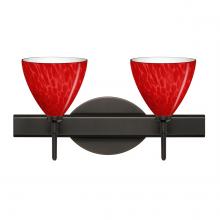 Besa Lighting 2SW-1779RC-BR - Besa Wall Mia Bronze Red Cloud 2x40W G9