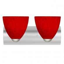 Besa Lighting 2WZ-7572RC-SN - Besa Wall Sasha Satin Nickel Red Cloud 2x75W Medium Base