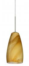 Besa Lighting B-1509HN-SN - Besa Chrissy Pendant For Multiport Canopy Satin Nickel Honey 1x50W E12 base